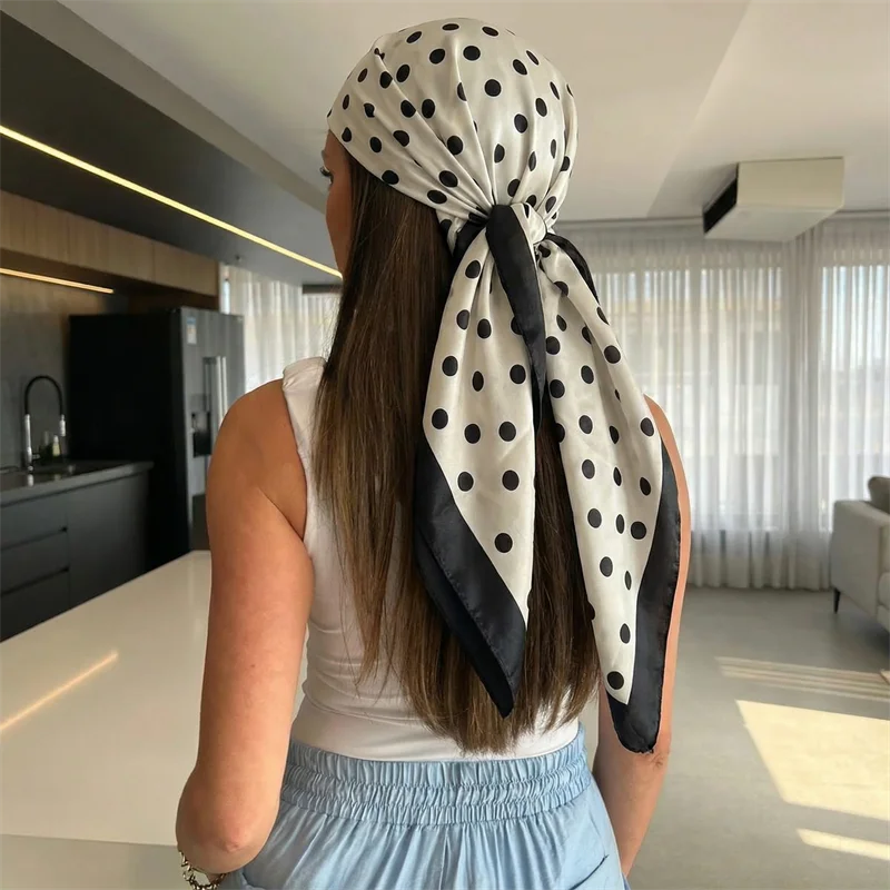 Dot Silk Scarf