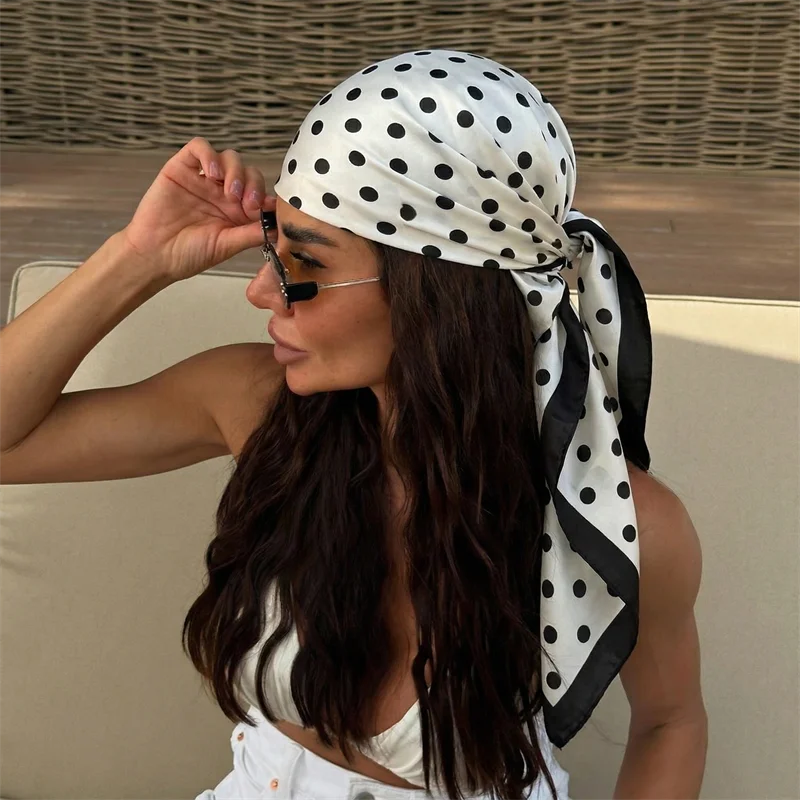 Dot Silk Scarf