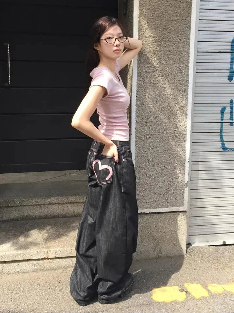 Y2K CrossWide Jeans