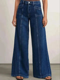 DeepBlue Wide-Leg Jeans
