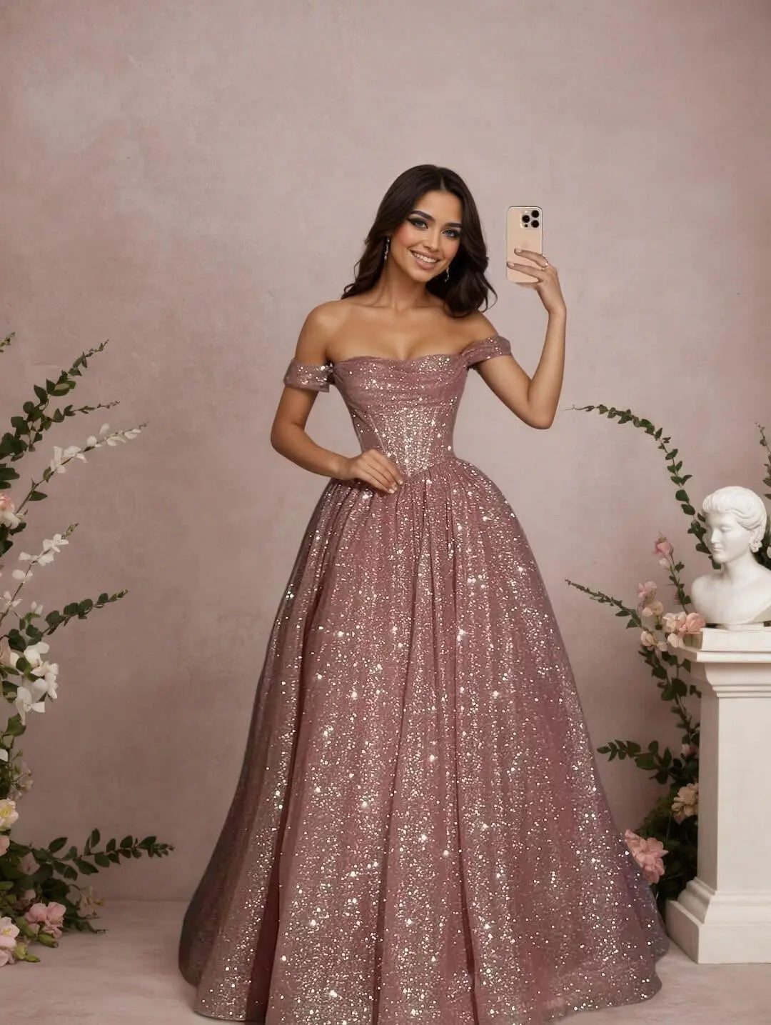 Sparkle Sweetheart Gown
