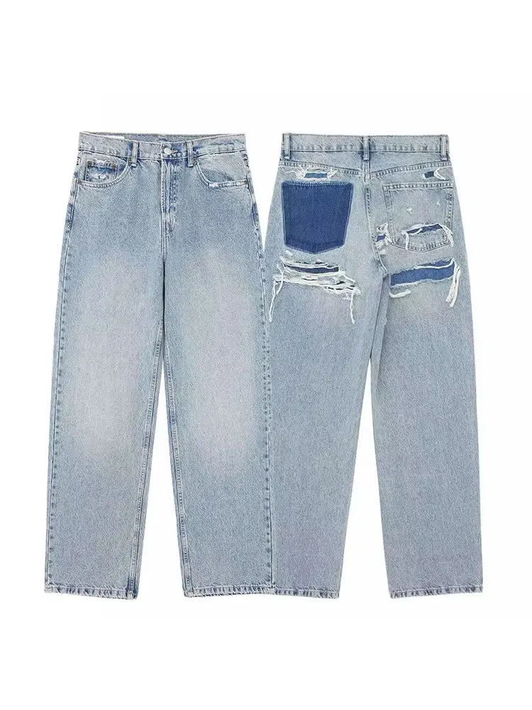 RetroRipped Patch Jeans