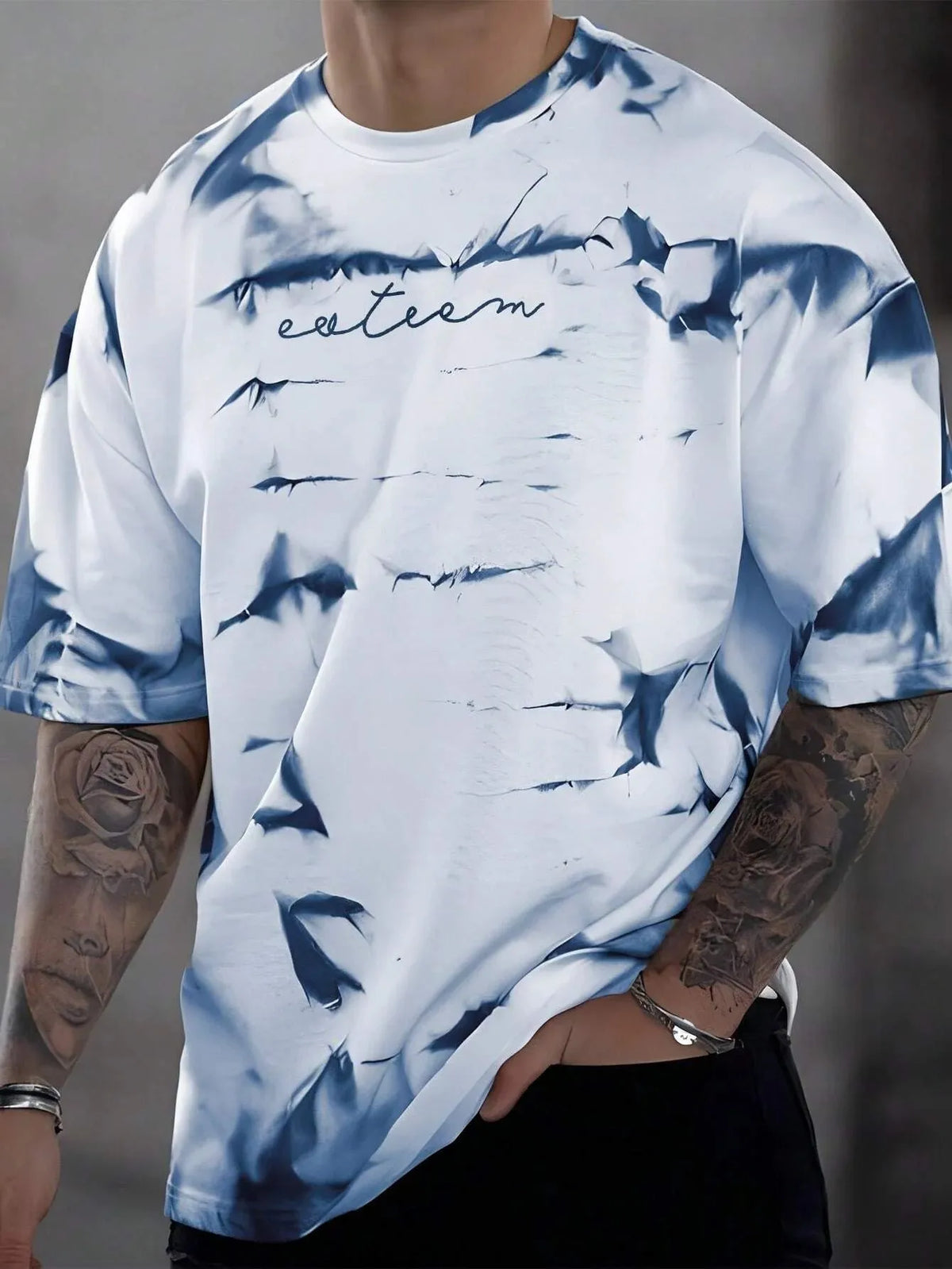 Tie Dye Letter Tee