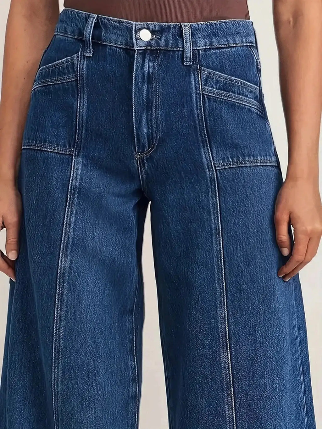 DeepBlue Wide-Leg Jeans