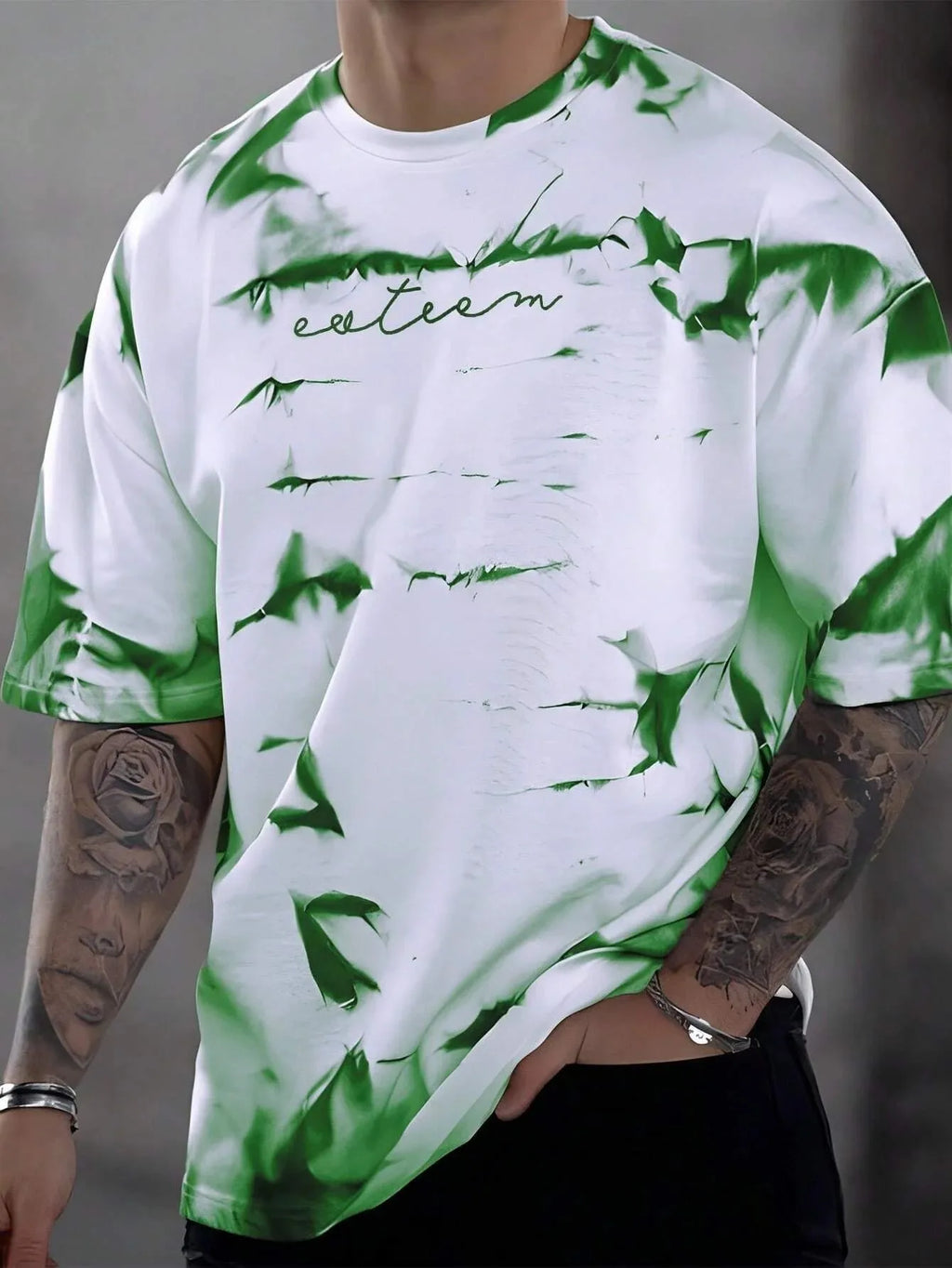 Tie Dye Letter Tee