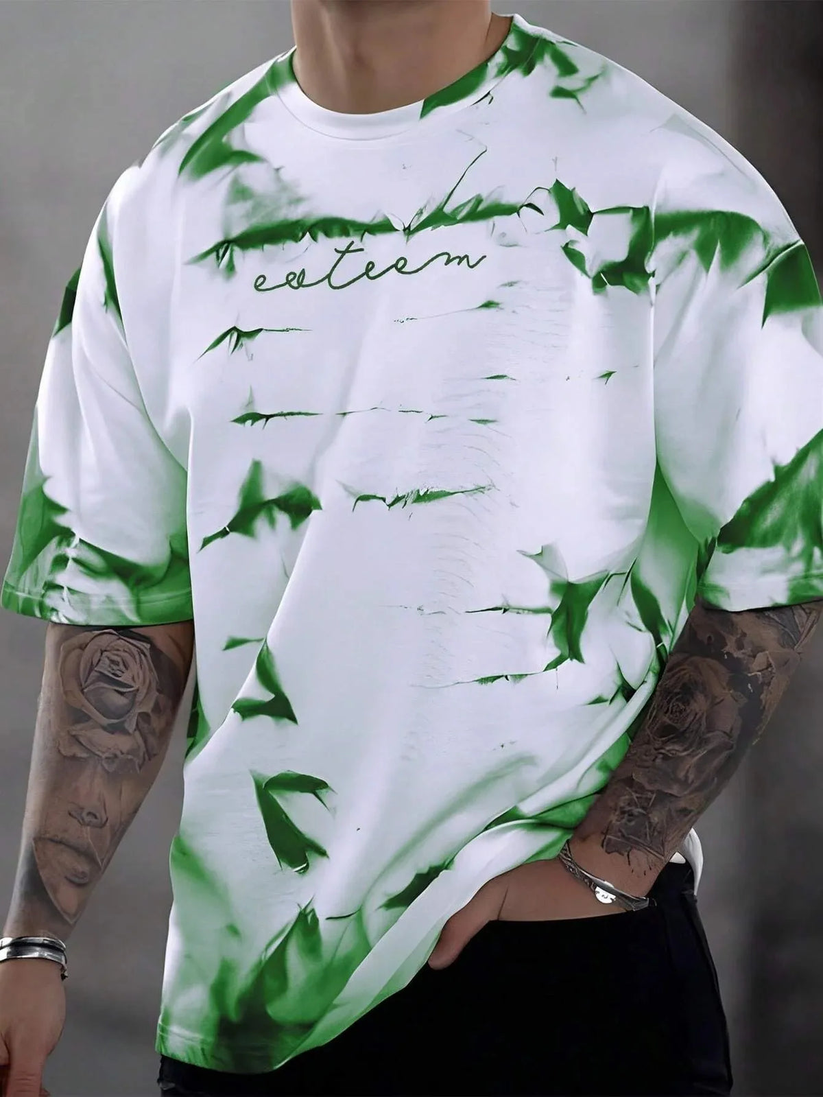 Tie Dye Letter Tee