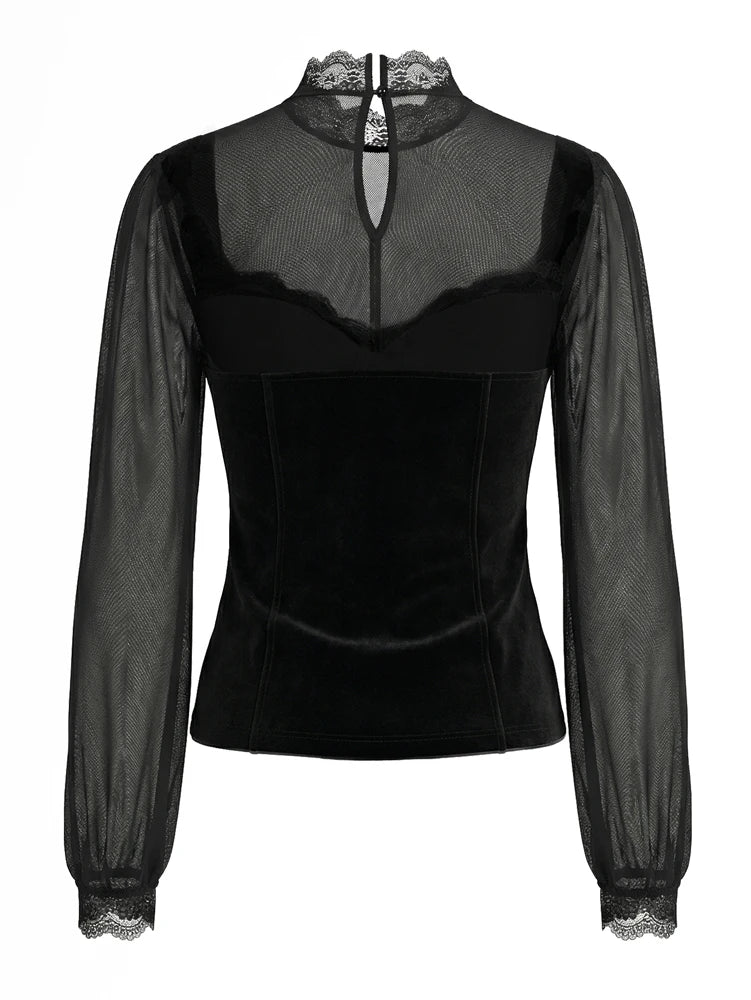 LaceTie Waist Top