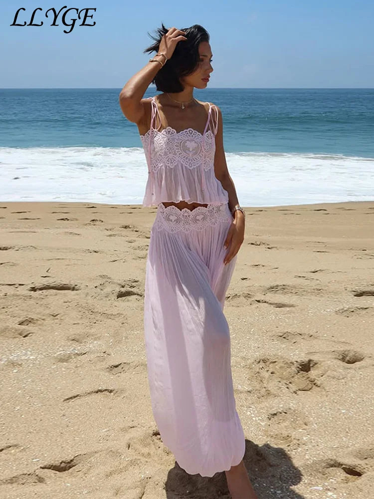 Lace Beach Set