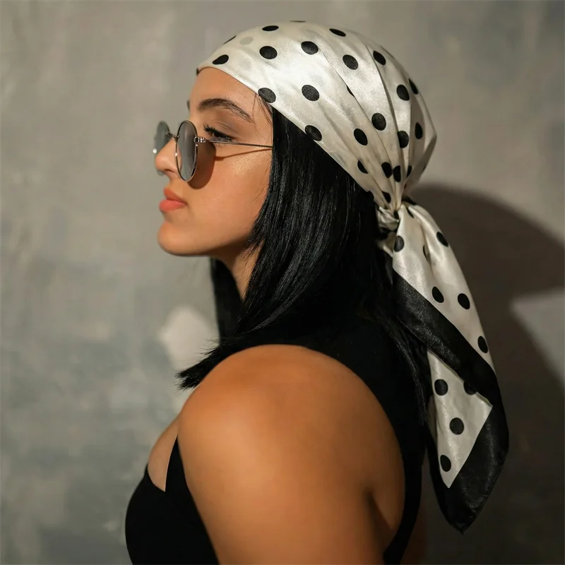Dot Silk Scarf