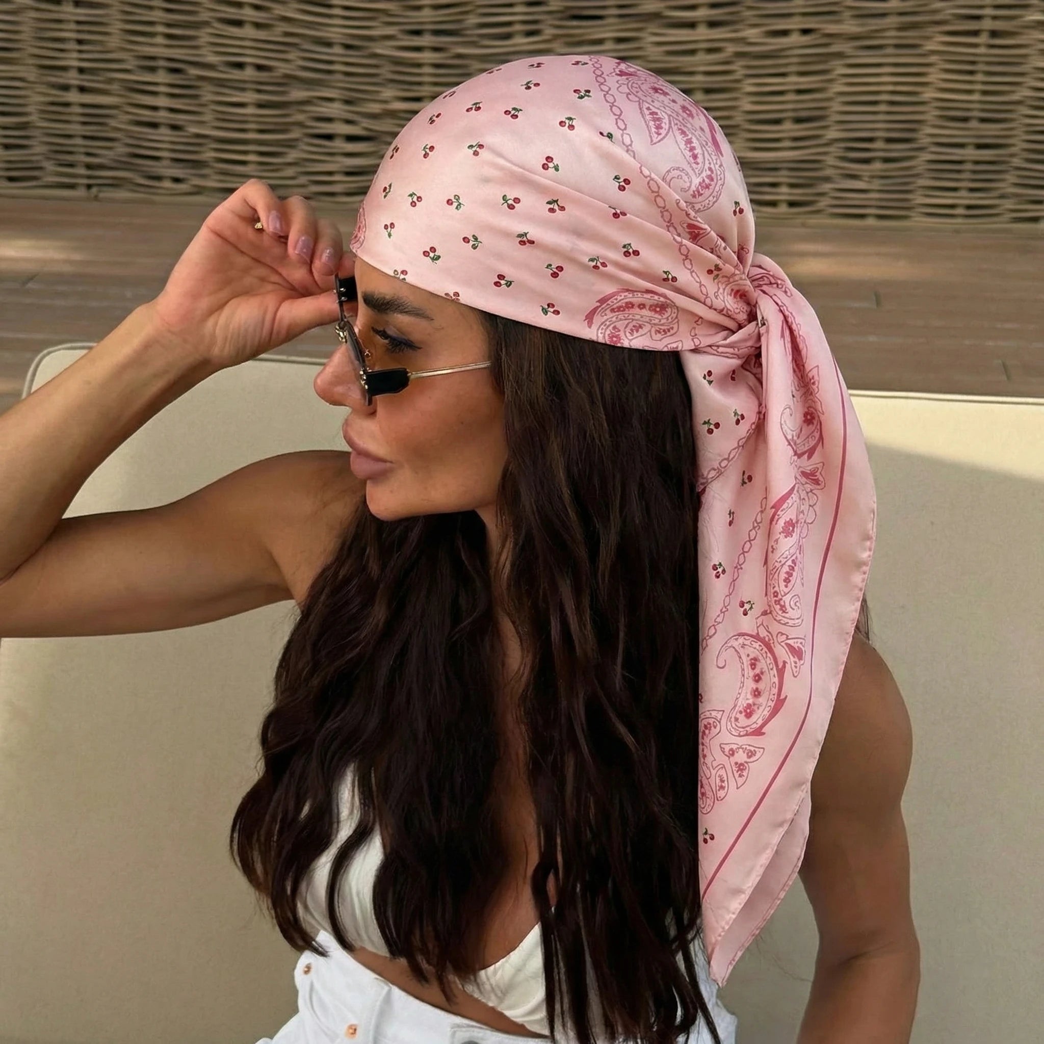 Dot Silk Scarf