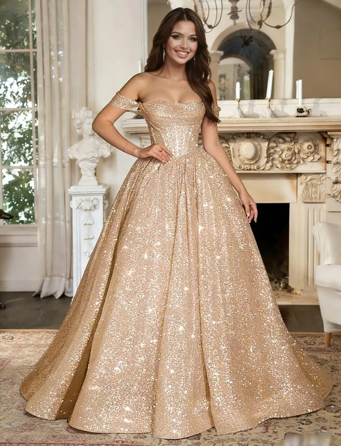 Sparkle Sweetheart Gown