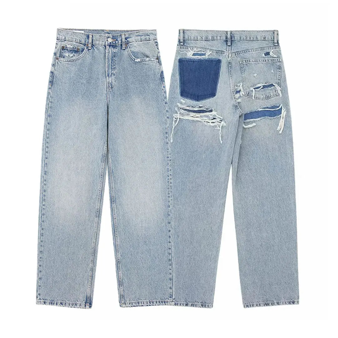 RetroRipped Patch Jeans