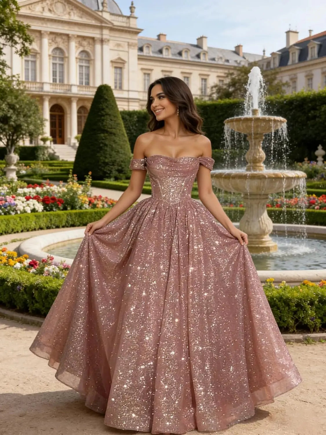 Luxe Sequin Ball Gown