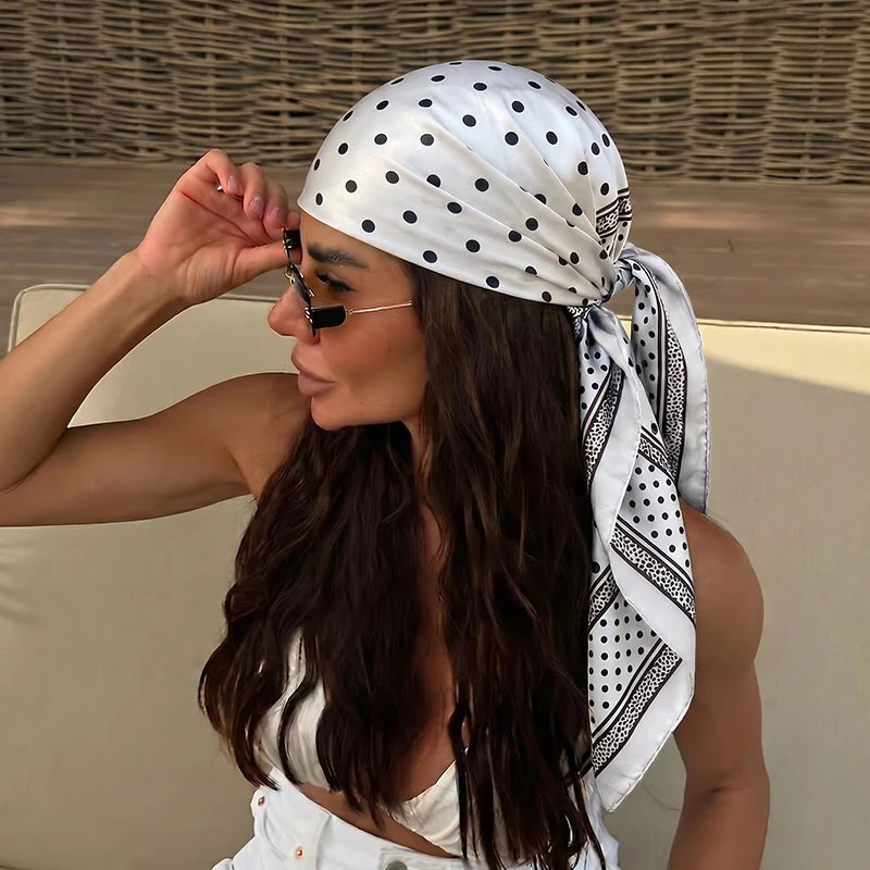 Dot Silk Scarf