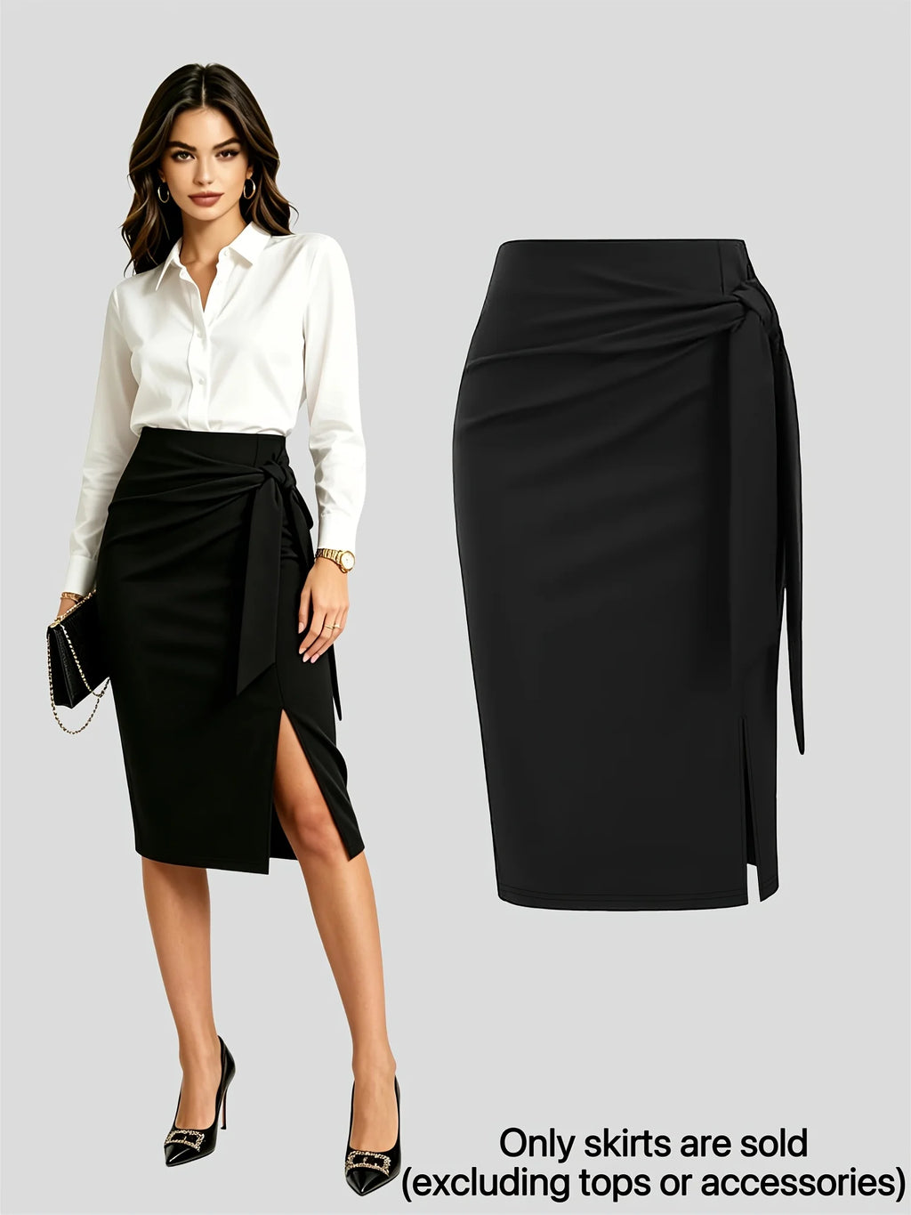 WrapKnot Midi Skirt