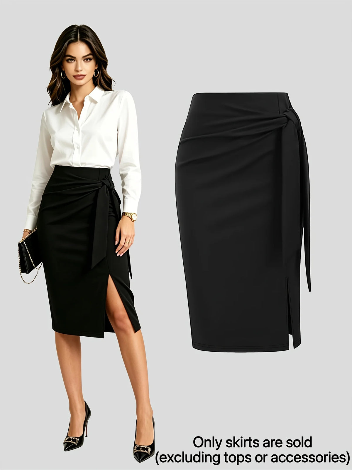 WrapKnot Midi Skirt