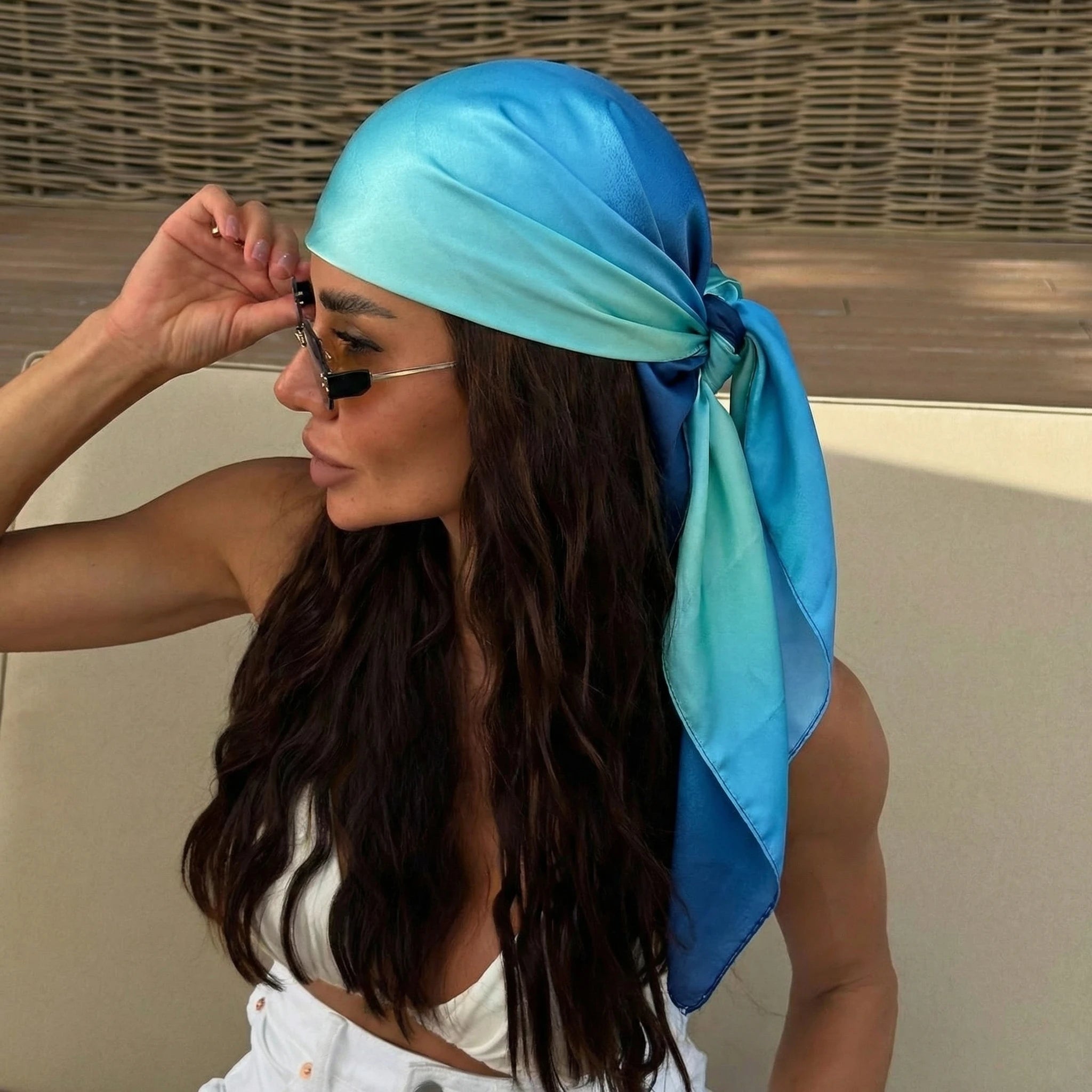Dot Silk Scarf