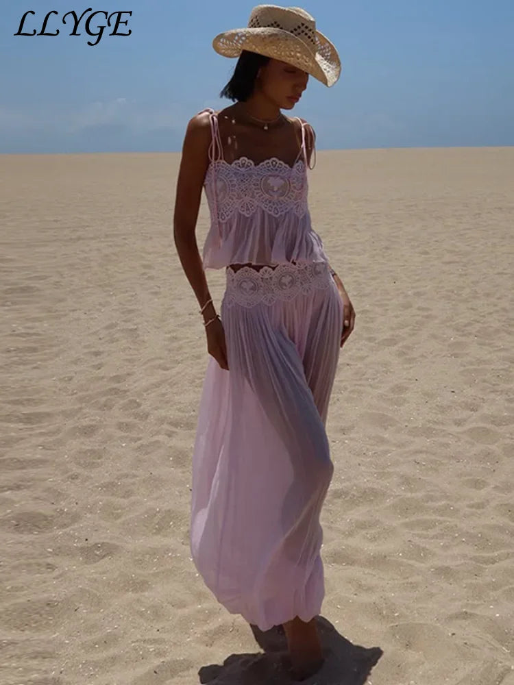 Lace Beach Set