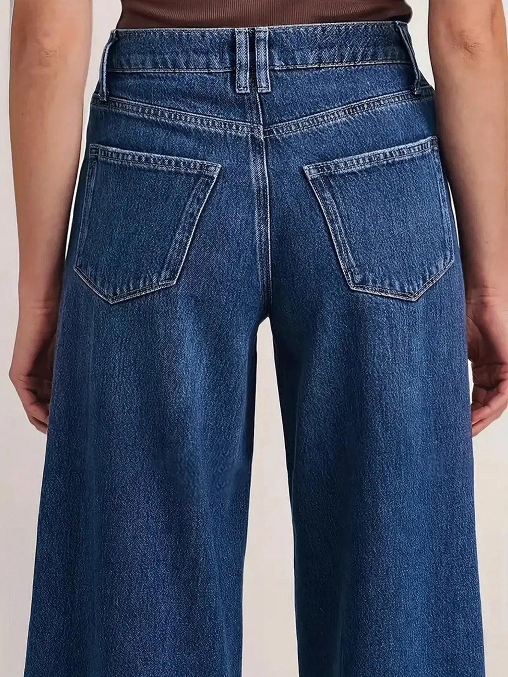 DeepBlue Wide-Leg Jeans