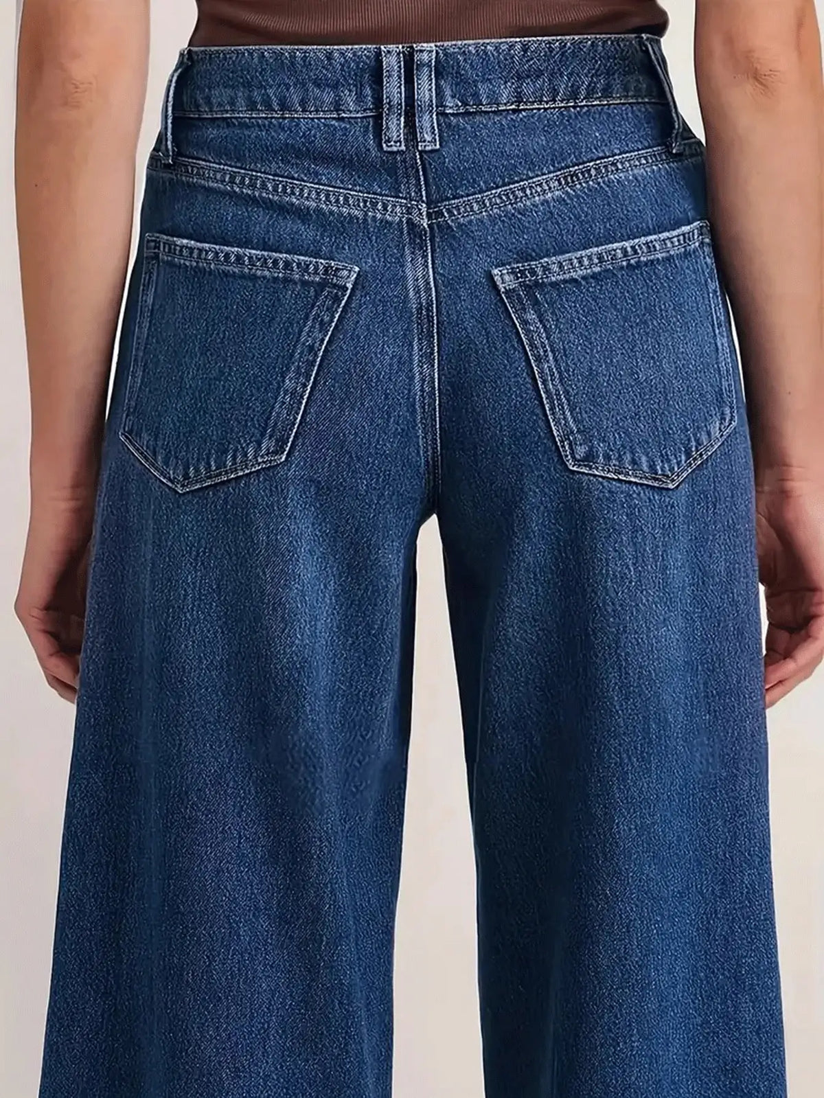 DeepBlue Wide-Leg Jeans