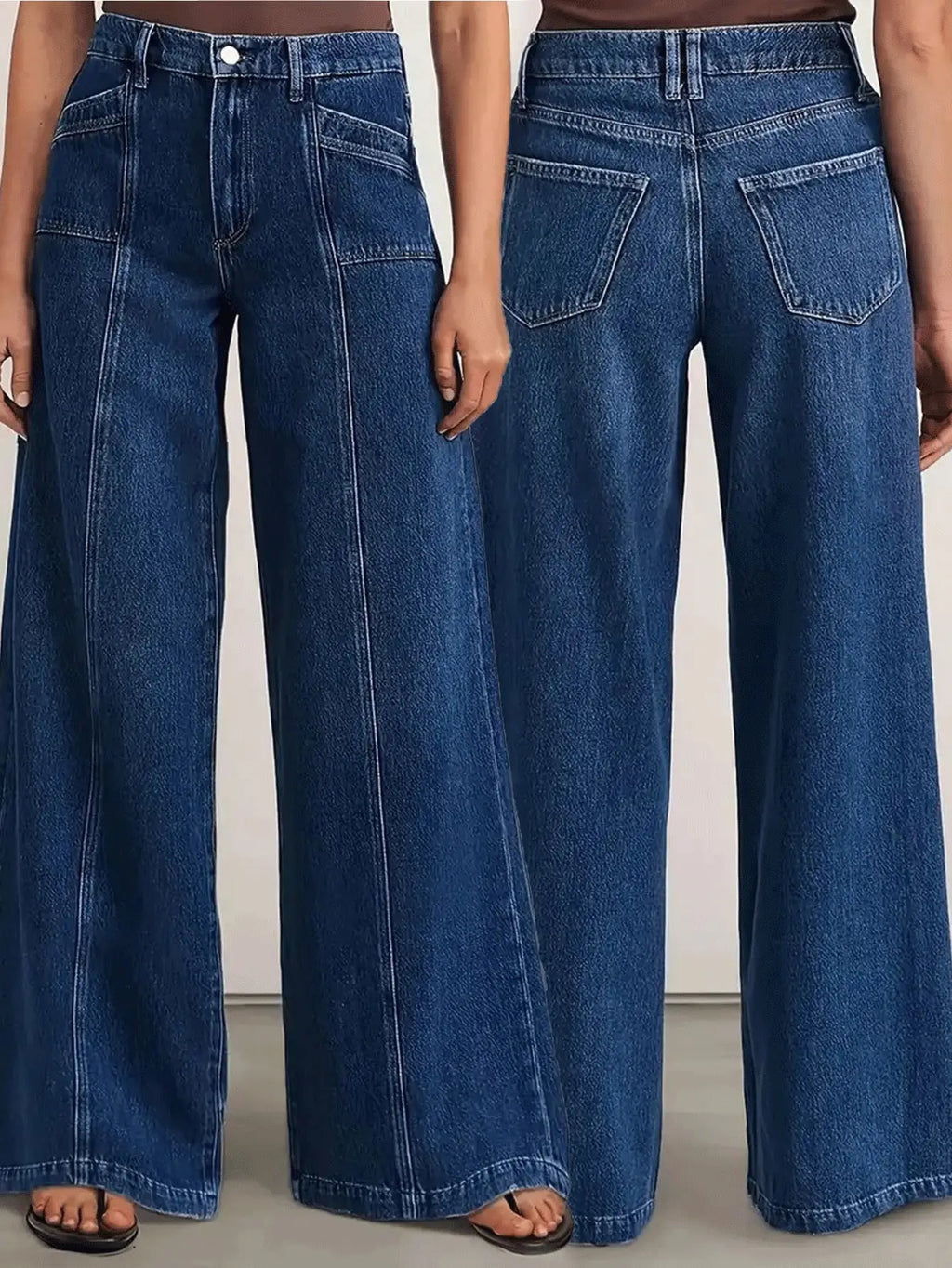 DeepBlue Wide-Leg Jeans