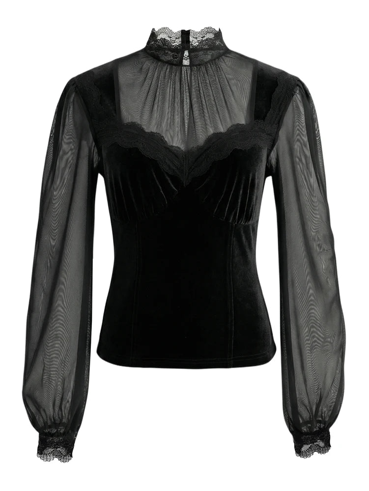 LaceTie Waist Top