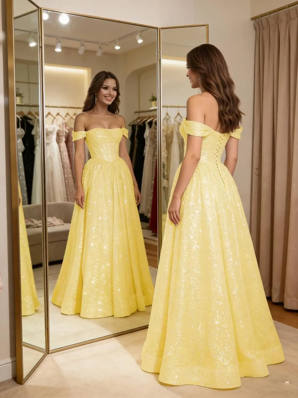Luxe Sequin Ball Gown